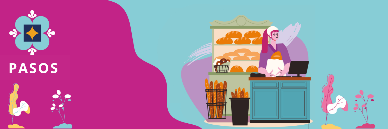 food entrepreneur and pasos logo